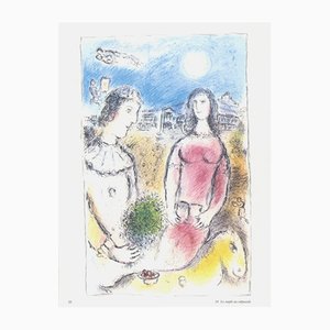 Marc Chagall, La coppia al crepuscolo, anni 2000, stampa