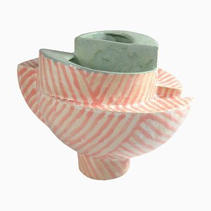 Vaso scultoreo moderno in ceramica di Joanna Wysocka, anni '10