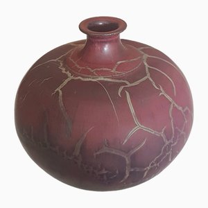 Ceramic Vase in Glaze by Mario Enke, 1991