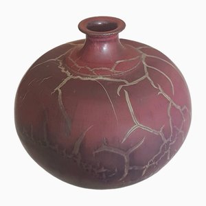 Vaso in ceramica smaltata di Mario Enke, 1991