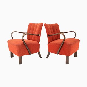 H-237 Lounge Chairs by J. Halabala, 1950s, Set of 2