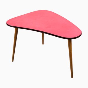 Italienischer ovaler roter Mid-Century Kindertisch