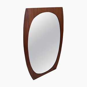 Mid-Century Modern Wood Mirror by Gianfranco Frattini, 1970s