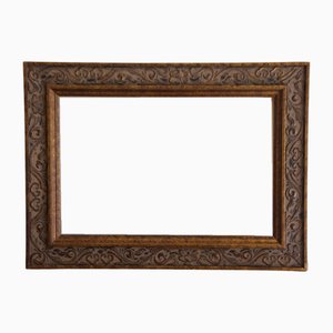 Gold Wood Painting Frame, France, 1950s