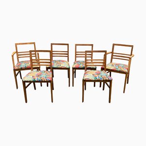 Mid-Century Teak Danish Style Chairs attributed to Gimson and Slater, 1950s, Set of 6
