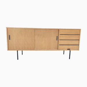 Credenza vintage impiallacciata in frassino di Gérard Guermonprez per Magnani, 1950