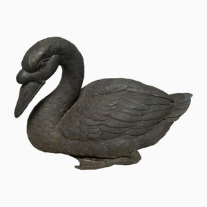 Swan Statue, 1920, Bronze with Verdigris