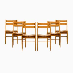 Chairs by Maison Regain for Arcs, 1970s, Set of 6