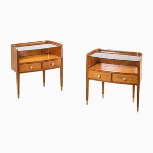 Couple of Bedside Tables by Paolo Buffa for Serafino Arrighi, 1950s, Set of 2
