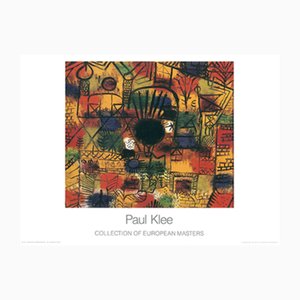 Paul Klee Kompositionsposter mit schwarzem Brennpunkt