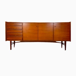 Credenza vintage minimalista in teak, anni '60