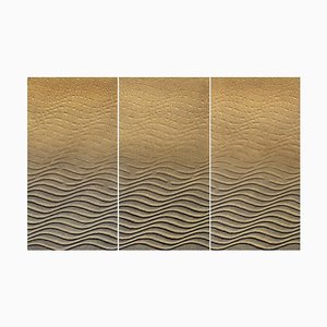 Martha Winter, Flow IV Triptych, Mixed Media Painting, 2023