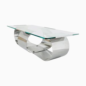 Mid-Century Modern Coffee Table in the style of François Monnet, 1970s