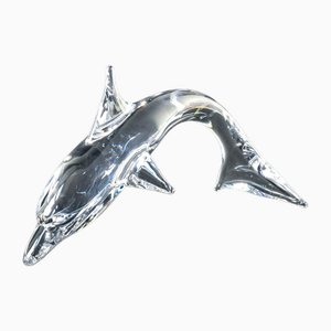 Escultura Delfino en vidrio soplado