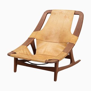 Holmenkollen Sessel aus Teak von Ruud Arne Tideman, Norwegen, 1950er