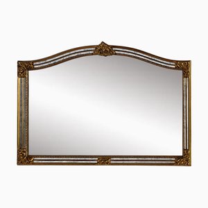 Specchio grande vintage con perline