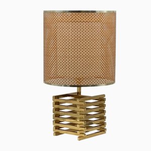 Large Vintage Brass Table Lamp, 1960s