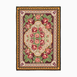 Tapis Kilim Noir Vintage, Moldavie, 1940