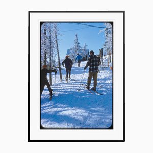 Toni Frissell, Skiers in the Woods, 1955, impression C, encadré