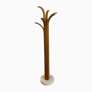 Coat Rack in Marble and Wood, 1960s