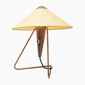 Lampada da scrivania Mid-Century moderna tripode di Helena Frantova per Okolo, Cecoslovacchia, 1950