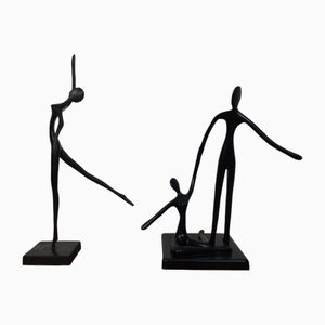 Metall Tänzerin von Bodrul Khalique für Ikea, 1980er, 2er Set