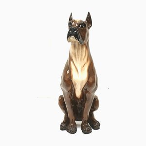 Handbemalter Italienischer Vintage Keramik Hund, 1970er