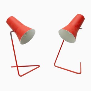 Lampade da tavolo Mid-Century attribuite a Josef Hurka per Napako, anni '60, set di 2