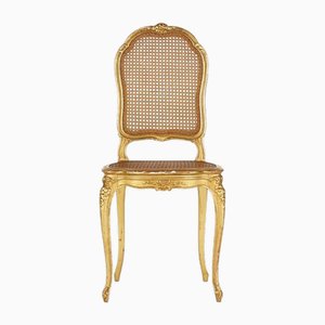 Chaise Style Louis XV en Bois Doré, 19ème Siècle