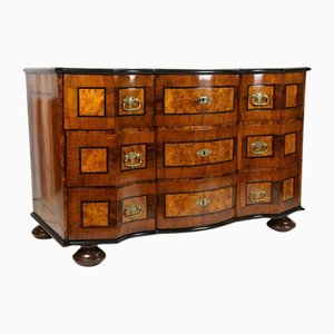 18th Century Baroque Chest of Drawers in Walnut-Maple, Austria, 1770s