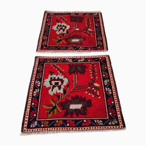 Small Turkish Floral Rugs, Set of 2