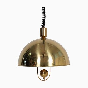 Ceiling Lamp in Brass by Florian Schulz, Germany, 1970s
