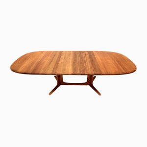 Large Vintage Danish Extendable Dining Table by Juul Kristensen for Glostrup, 1960s
