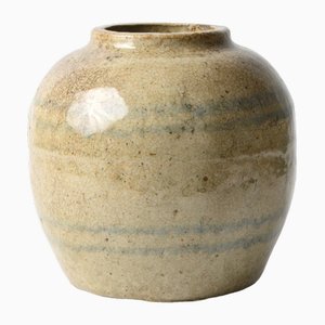 Frasco chino de jengibre de cerámica, década de 1800
