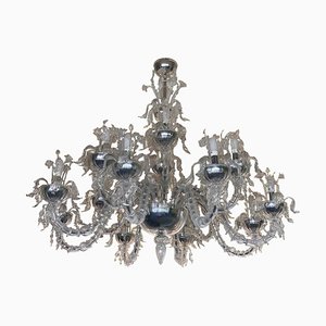 Ca Rezzonico Chandelier with Flowers and Leaves in Murano Glass by SimoEng