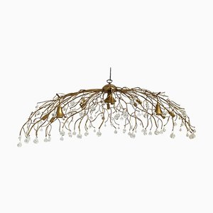 Oval Gold Boughs and Cristals Chandelier by Simoeng