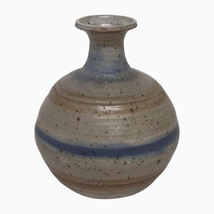 Large Stripped Ceramic Vase attributed to Winslow, 1970s