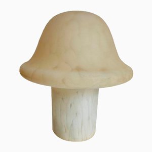 German Off-White Mottled Mushroom Table Lamp by Peill & Putzler, 1970s