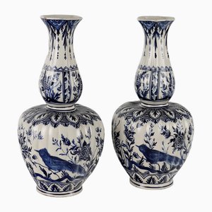 Delftware Ceramic Vases, Set of 2