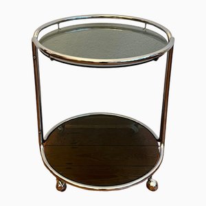 Chrome Bar Trolley with Two Glass Plates, 1970s