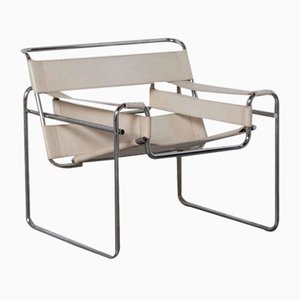 Leather B3 Wassily Chair attributed to Marcel Breuer for Gavina, 1960s