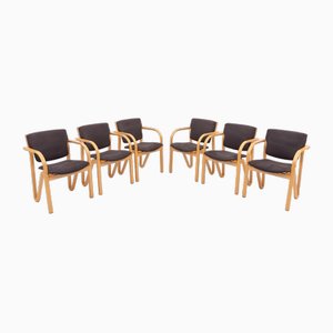 Chaises de Salle à Manger de Four Design, Danemark, Set de 6