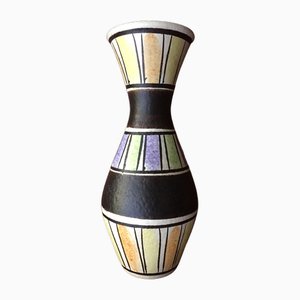 Mid-Century Pottery Flowerstand Ceramics Vase, West Germany, 1960s