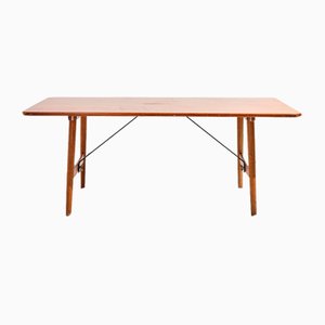 Mesa de comedor modelo 158 de teca de Børge Mogensen para Søborg, años 50