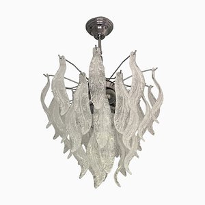 Lámpara de araña con hojas de cristal de Murano de Simoeng