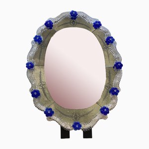 Espejo veneciano tallado a mano de cristal de Murano de Simoeng