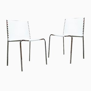 Postmodern Italian Model Zip Stacking Chair by Marco Maran for Desalto, 1980s, Set of 2