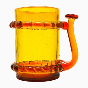 Bierbecher von J. Słuczan-Orkusz für Krakow Institute of Glass, Polen, 1970er