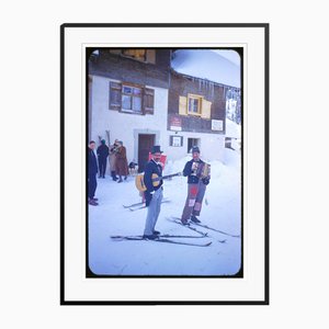 Toni Frissell, Street Music in the Snow, 1955, impression C, encadré