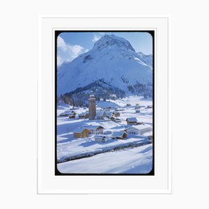 Toni Frissell, St. Anton in Winter, 1955, Impresión C, Enmarcada
